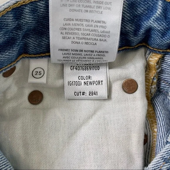 GRLFRND Helena High Rise Cut Off Shorts in NEWPORT SIZE 25 - Picture 12 of 12